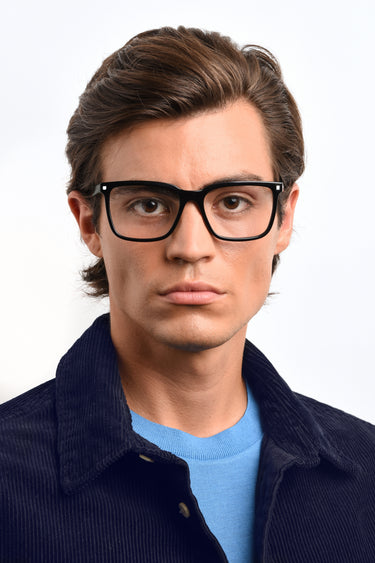 Premium Men Polaroid Eyeglasses: PLD D436 - Matte Blue - SpecSMART Eye Clinic (Front Face View)